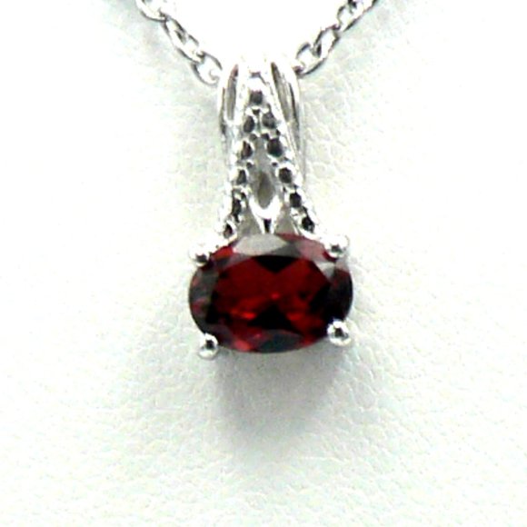 Sz 5 Genuine Mozambique Garnet 3 pc Set  NWOT - Picture 6 of 9